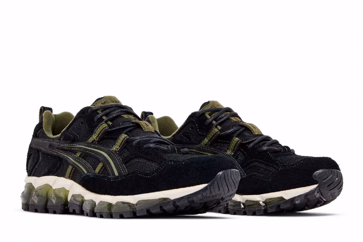 Asics Gel Nandi 360 Black Smog Green, view 9