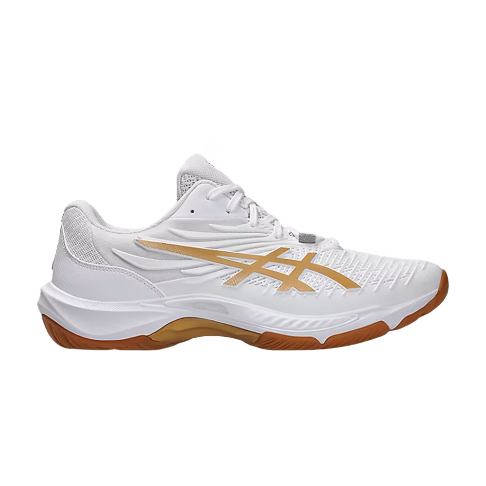 ASICS Court Control FF 4 2E Wide White Pure Gold