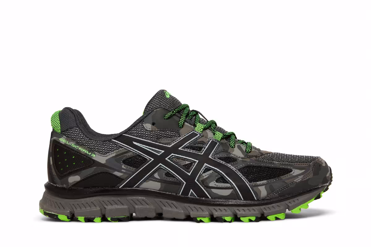 Asics Gel Scram 3 Carbon Green Gecko Camo, view 2