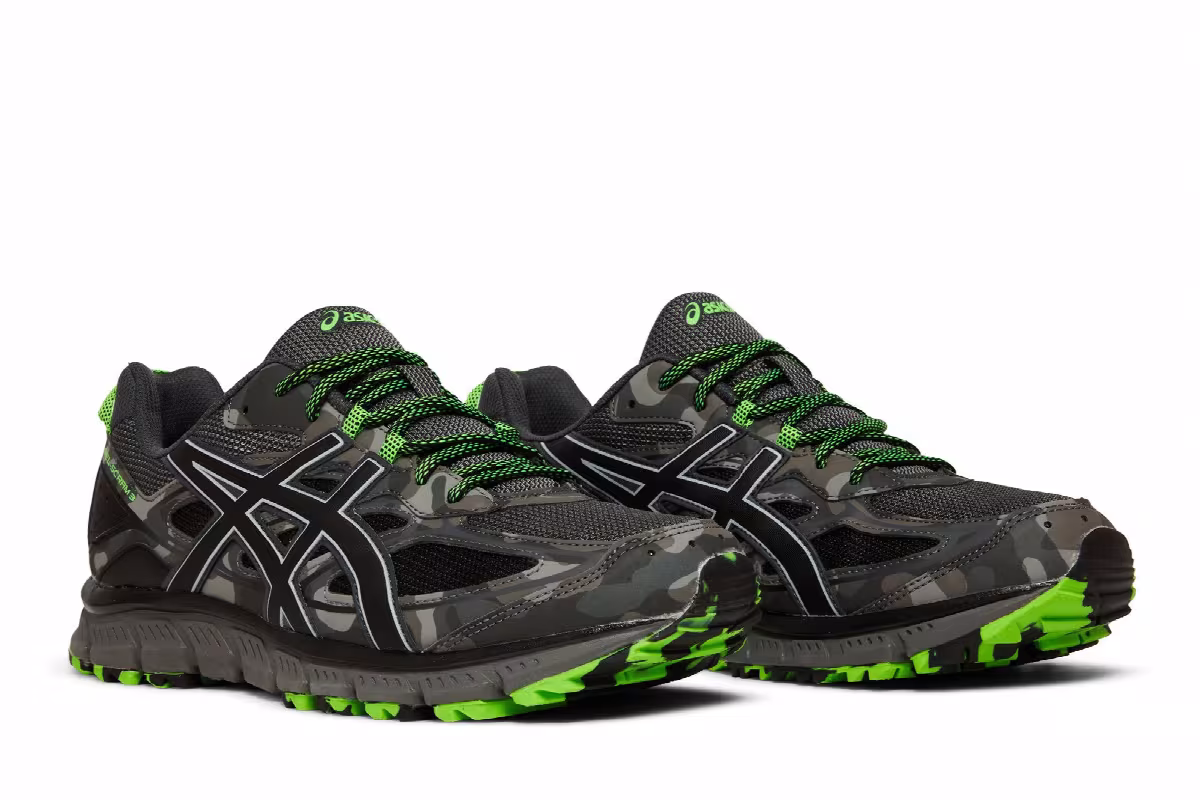 Asics Gel Scram 3 Carbon Green Gecko Camo, view 9