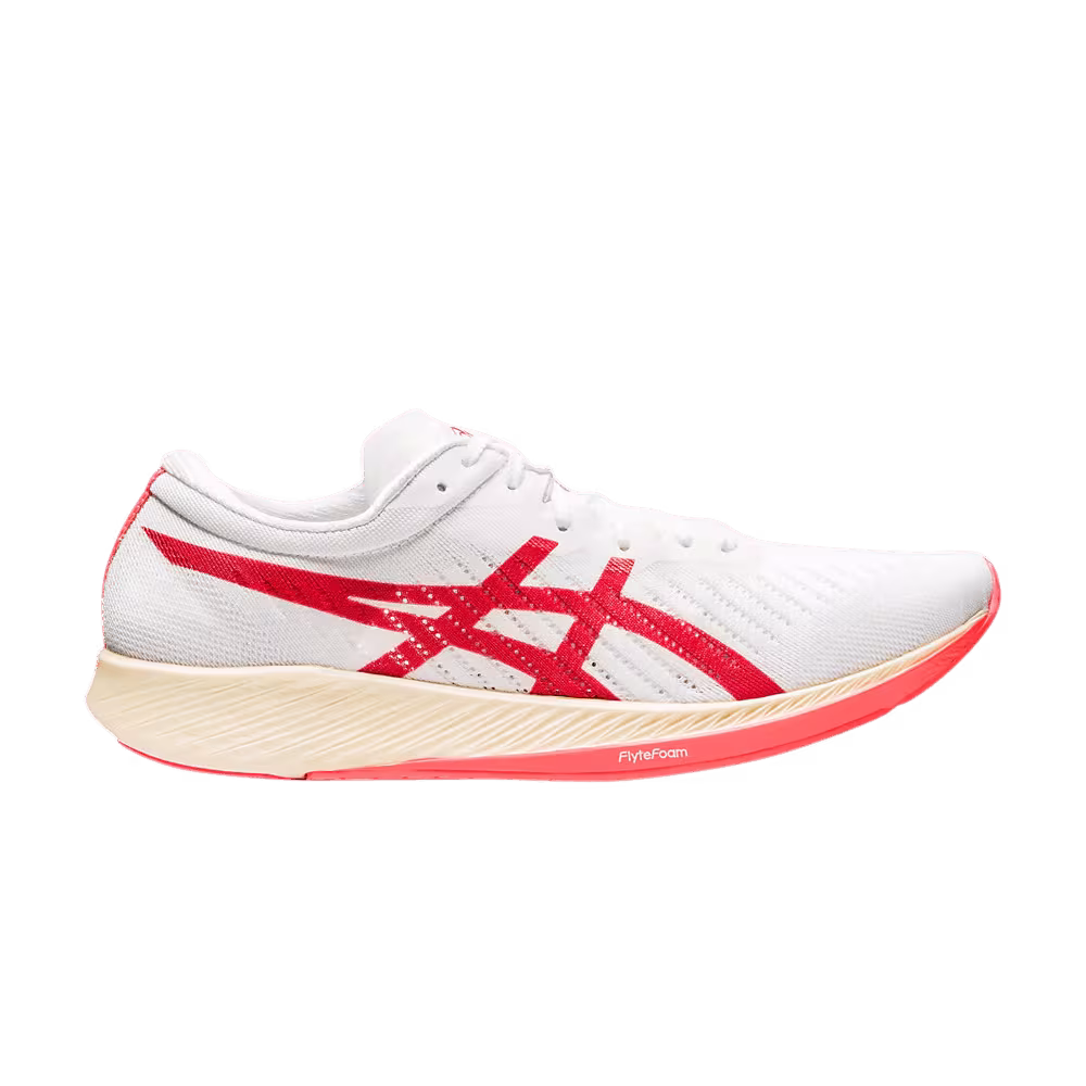 Asics Metaracer White Sunrise Red