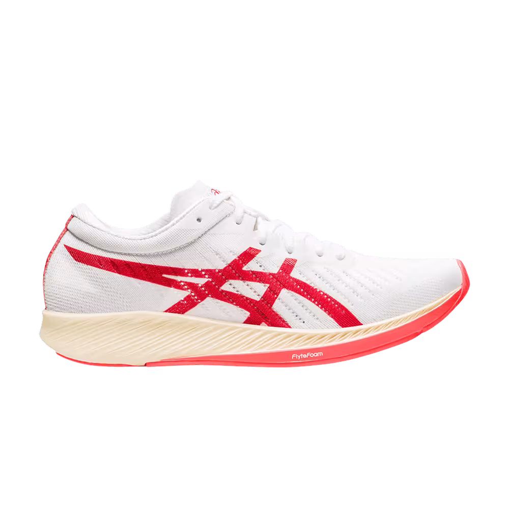 Asics Women's Metaracer White Sunrise Red