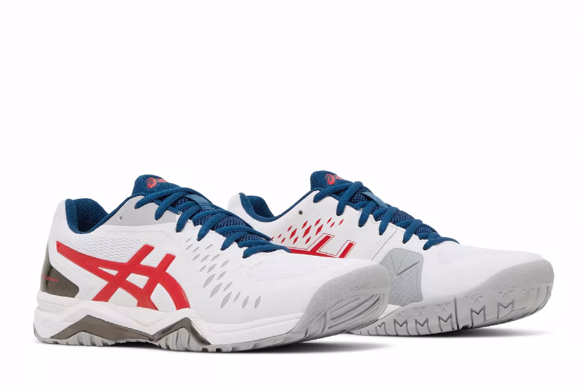 Asics Gel Challenger 12 White Classic Red, view 9