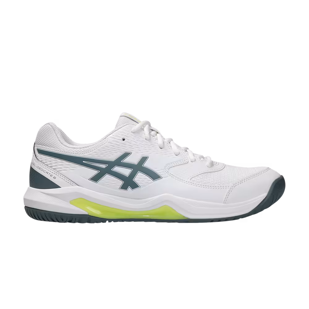 ASICS GEL-Dedicate 8 2E Wide White Ironclad