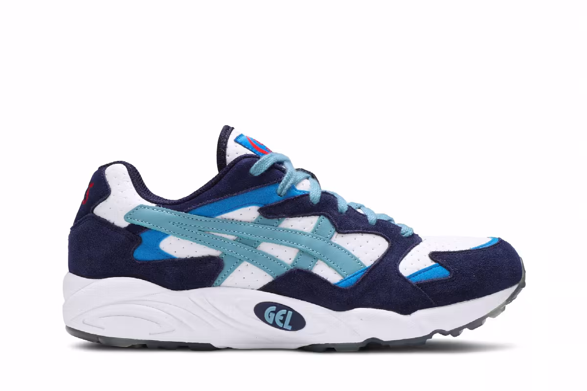 ASICS Gel Diablo White Gris Blue, view 2