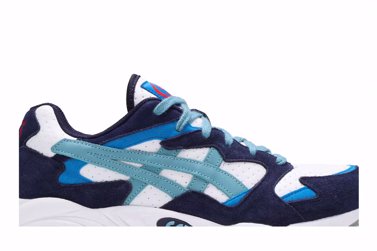 ASICS Gel Diablo White Gris Blue, view 3