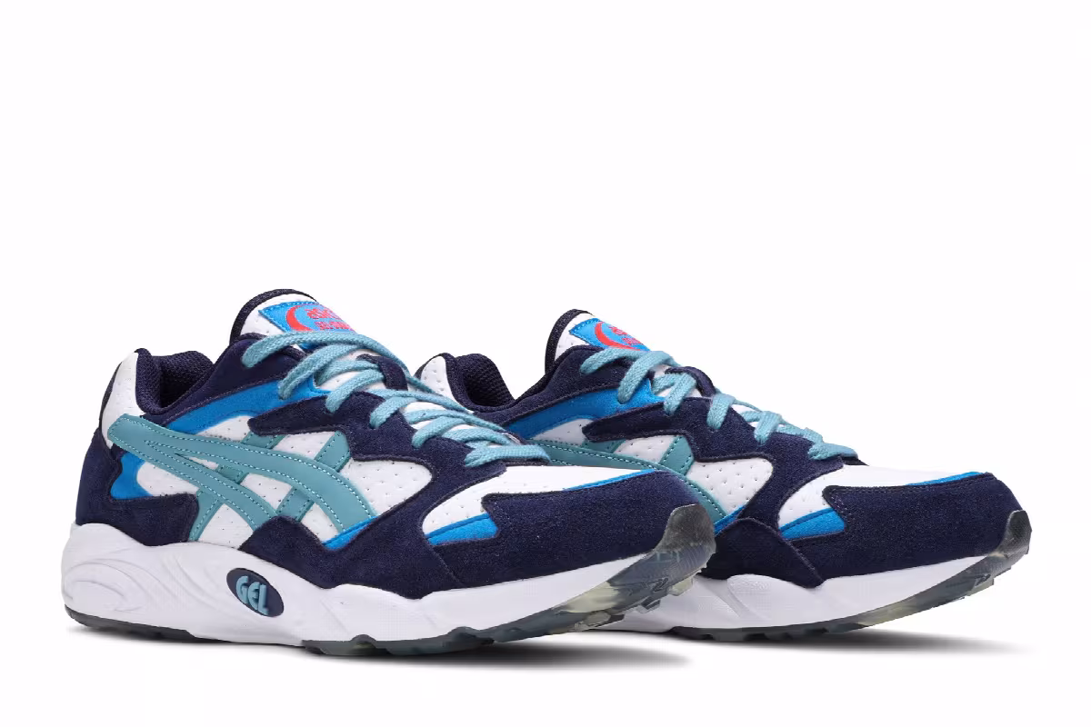 ASICS Gel Diablo White Gris Blue, view 9