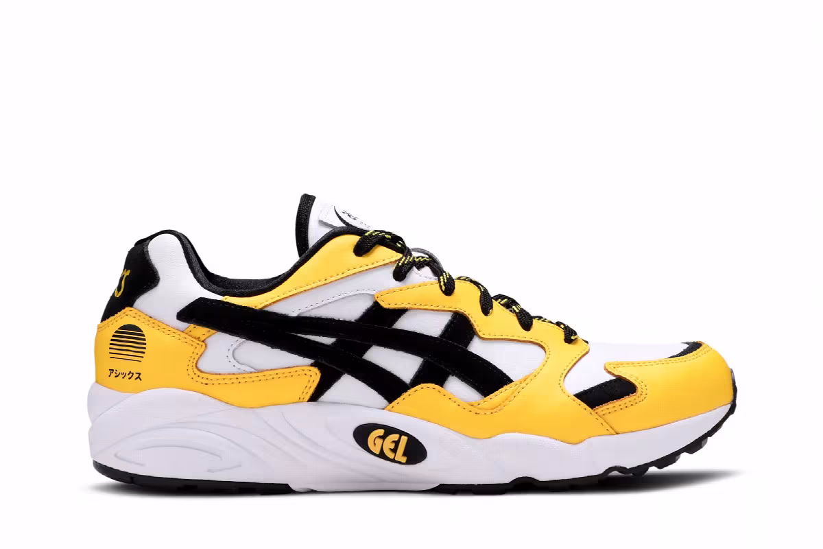 ASICS Gel Diablo White Tai-Chi Yellow, view 2
