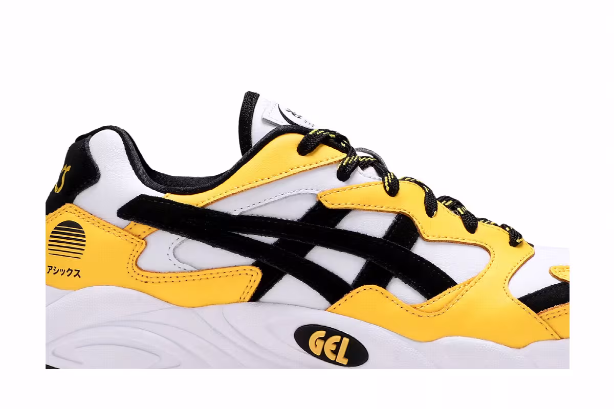 ASICS Gel Diablo White Tai-Chi Yellow, view 3