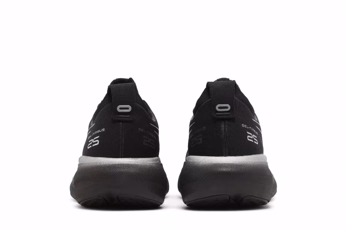 Asics Gel Nimbus 25 Platinum Black Pure Silver, view 7