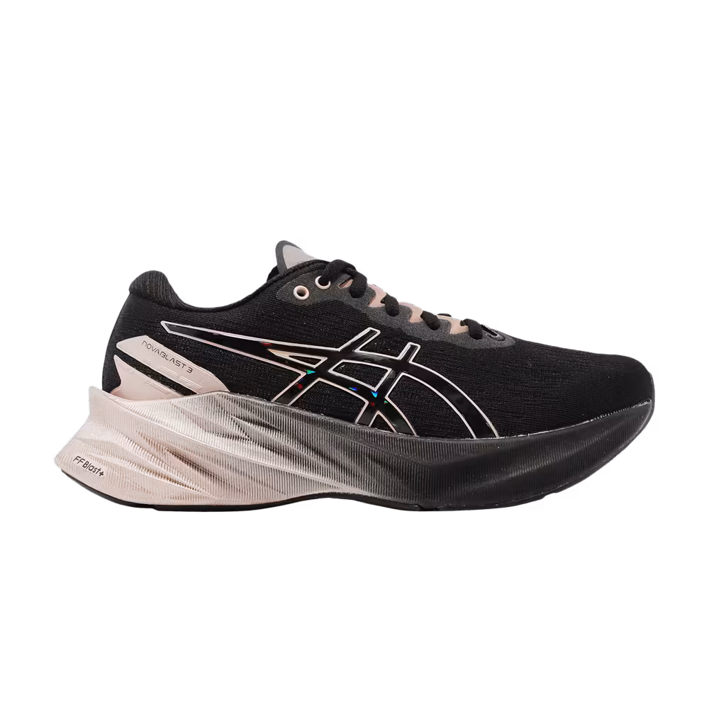 Asics Women's Novablast 3 Platinum Black Rose Gold