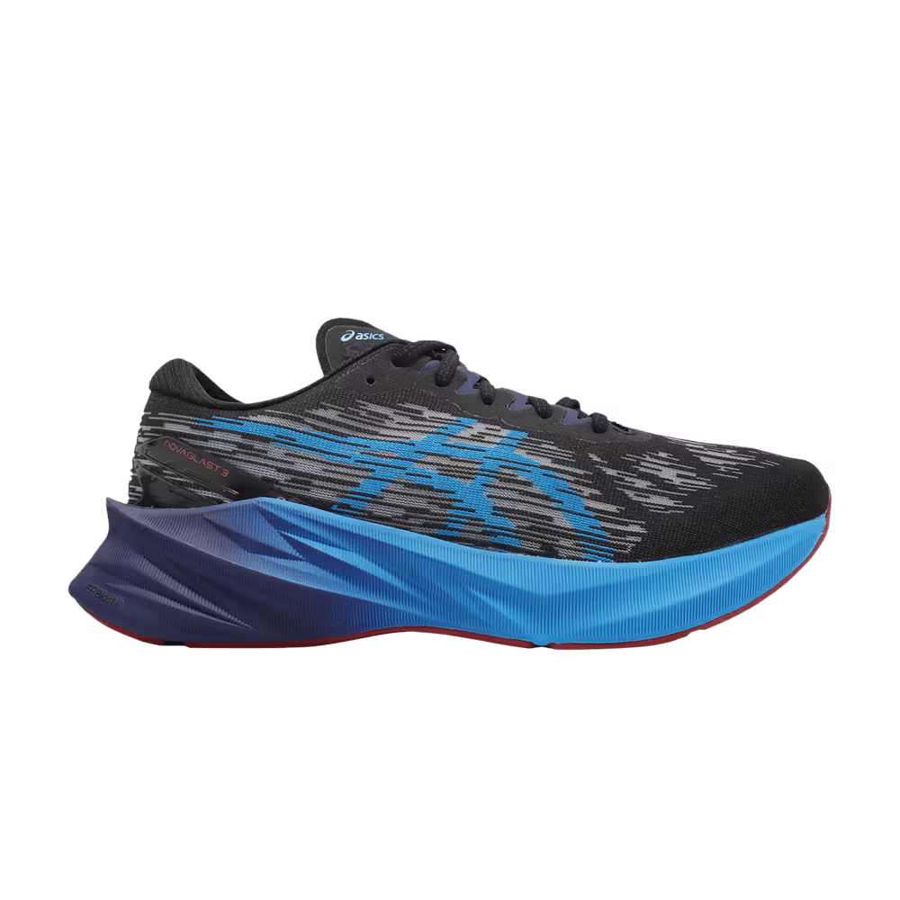 Asics Novablast 3 2E Wide Black Island Blue