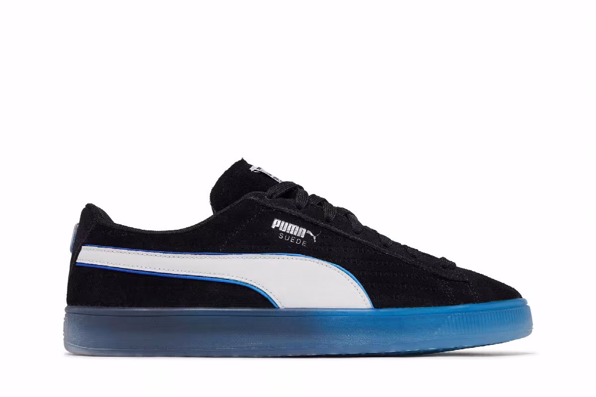 PlayStation x Puma Suede Black Glacial Grey, view 2