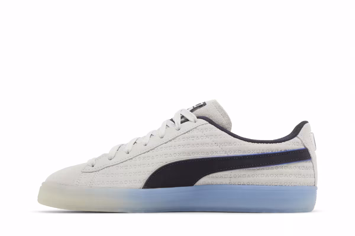 Playstation x Puma Suede Glacial Grey, view 4
