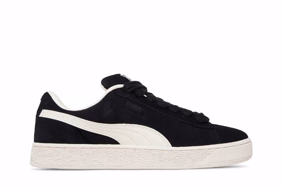 Pleasures x Puma Suede XL Black Frosted Ivory, view 2