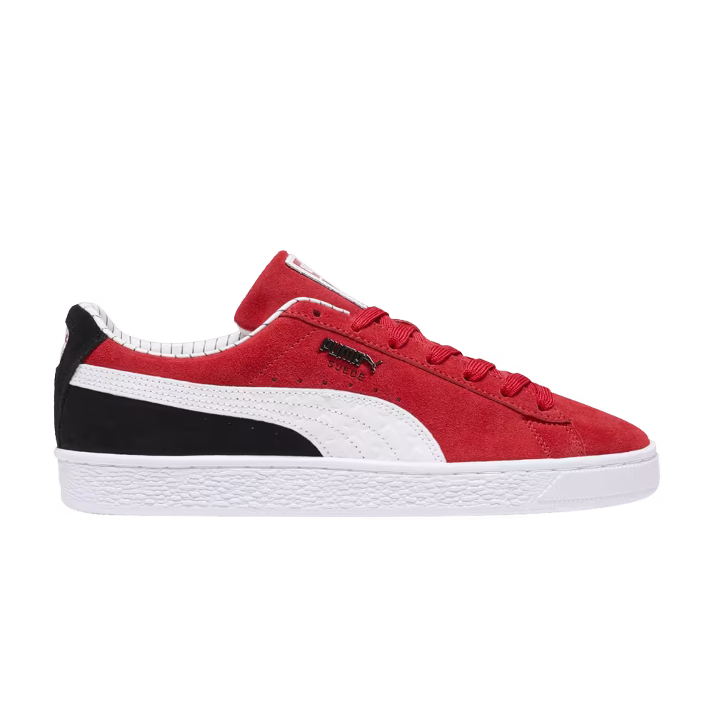 Pinstripe Sports Club x Puma Suede Red Black