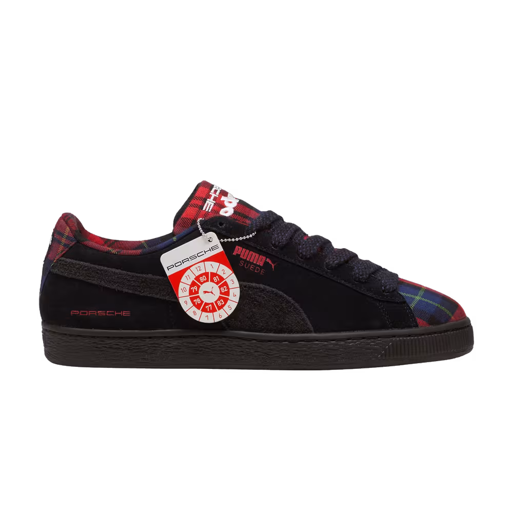 Porsche Legacy x Puma Suede Classic Tartan - Black