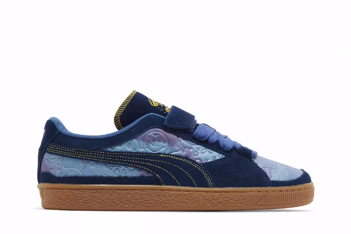 Dazed and Confused x Puma Suede Persian Blue, view 2