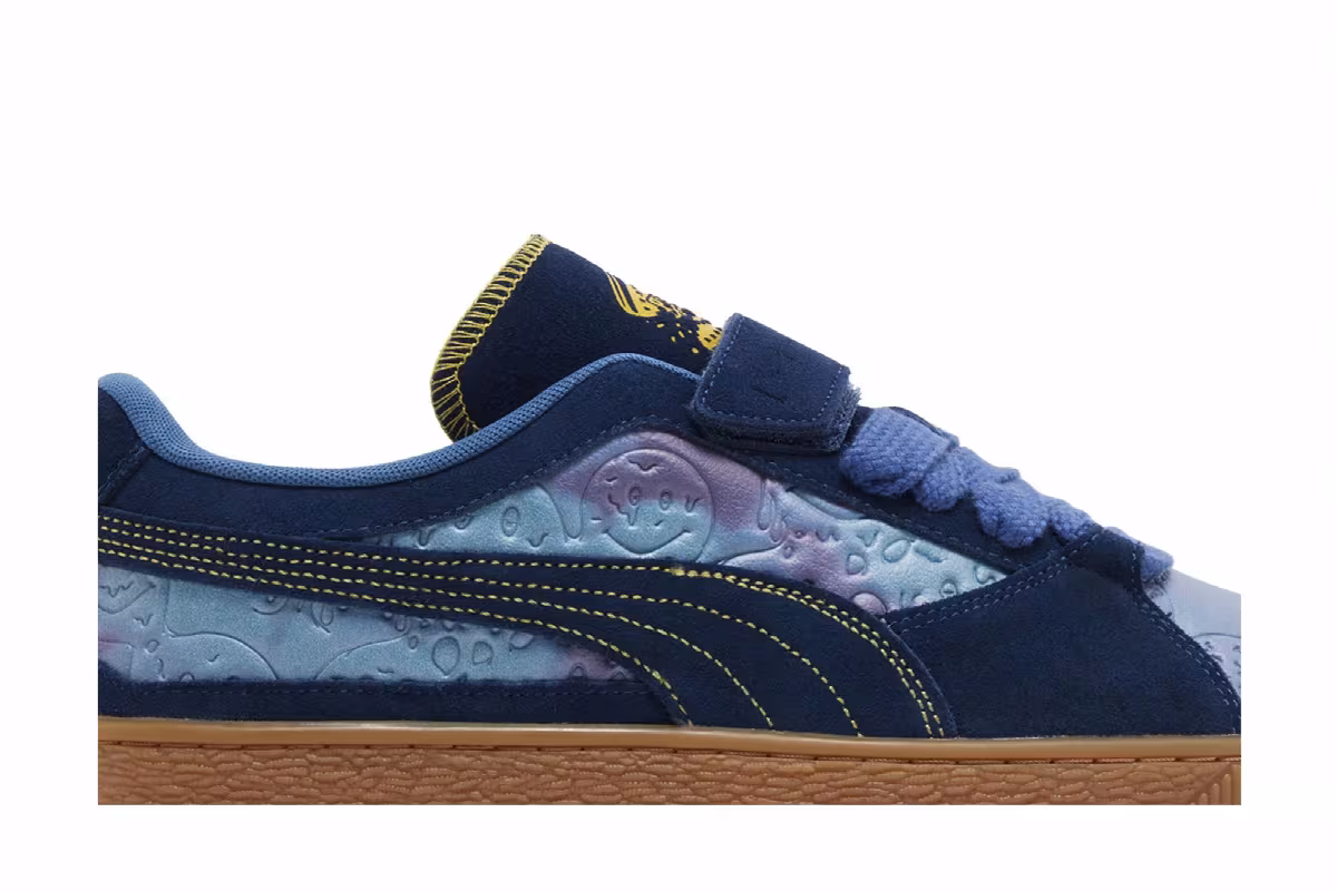 Dazed and Confused x Puma Suede Persian Blue, view 3