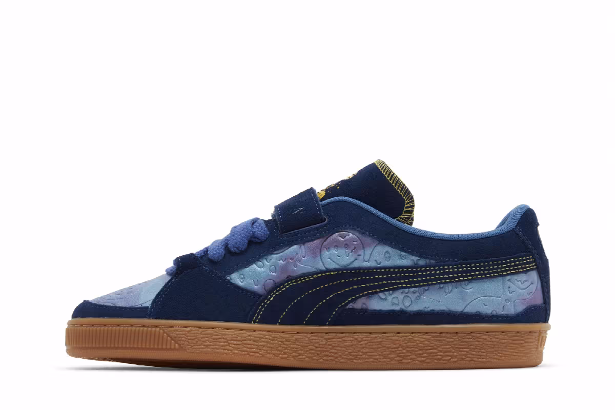 Dazed and Confused x Puma Suede Persian Blue, view 4
