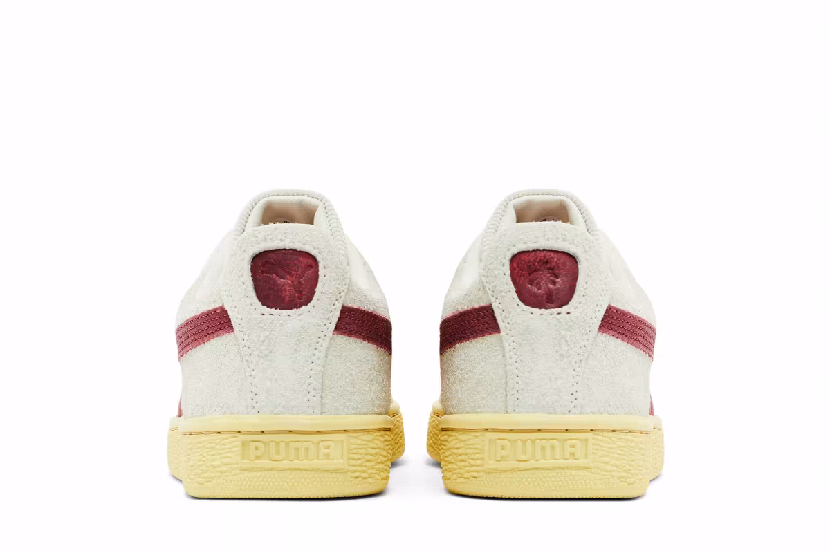 Palm Tree Crew x Puma Suede R Vapor Grey Club Red, view 7