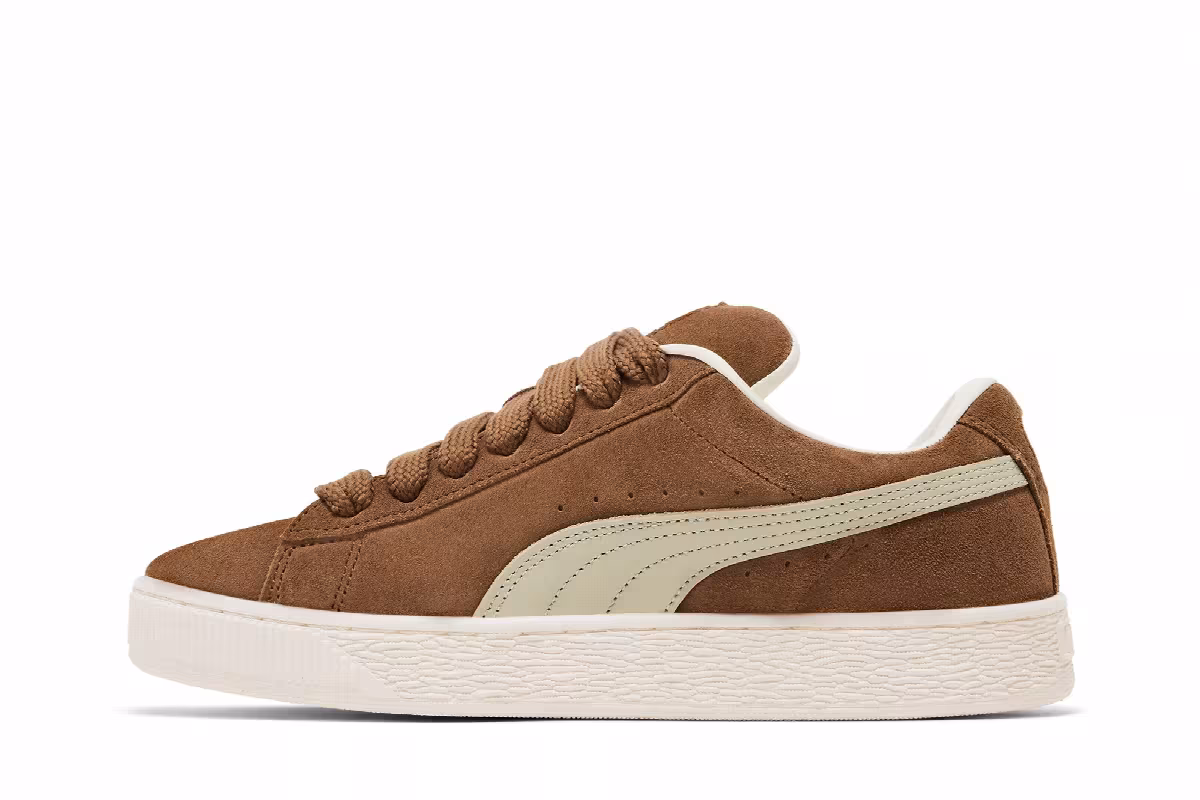 Puma Suede XL Tan White, view 4