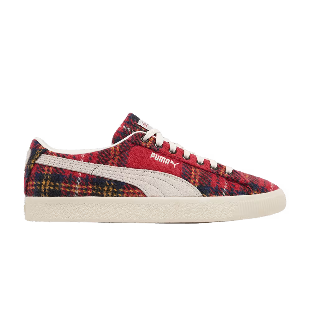 Harris Tweed x Puma Suede Vintage Tartan - Red