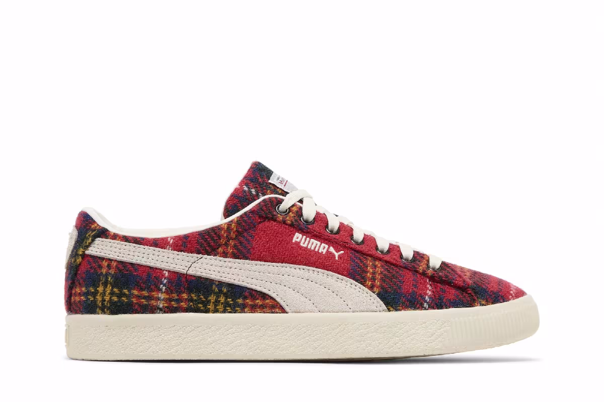 Harris Tweed x Puma Suede Vintage Tartan - Red, view 2