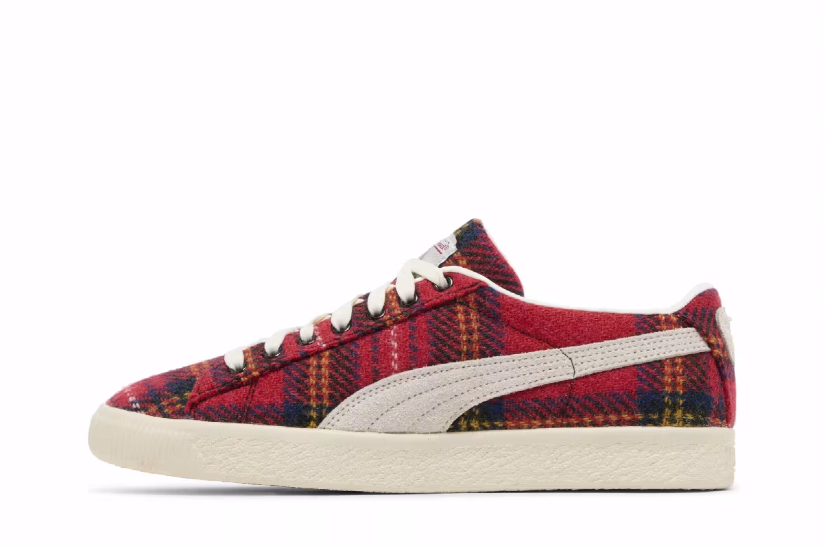Harris Tweed x Puma Suede Vintage Tartan - Red, view 4