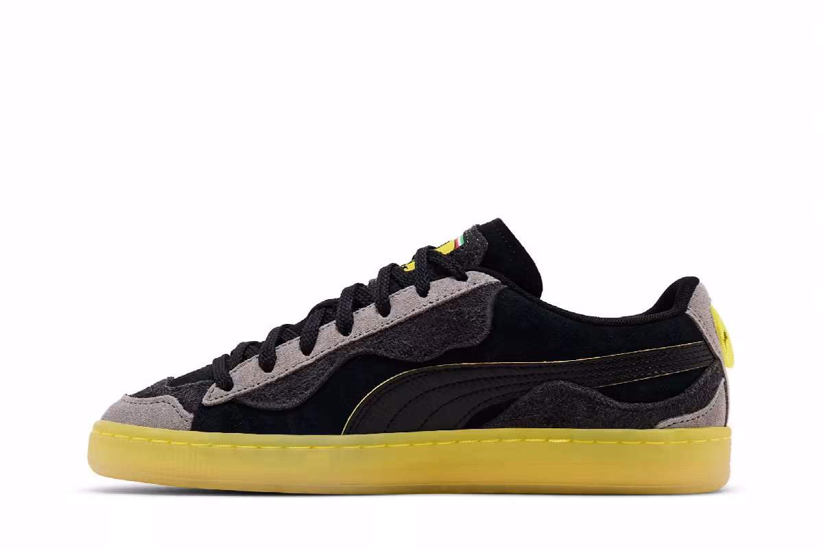 Scuderia Ferrari x Puma Suede Trippy - Black Speed Yellow, view 4
