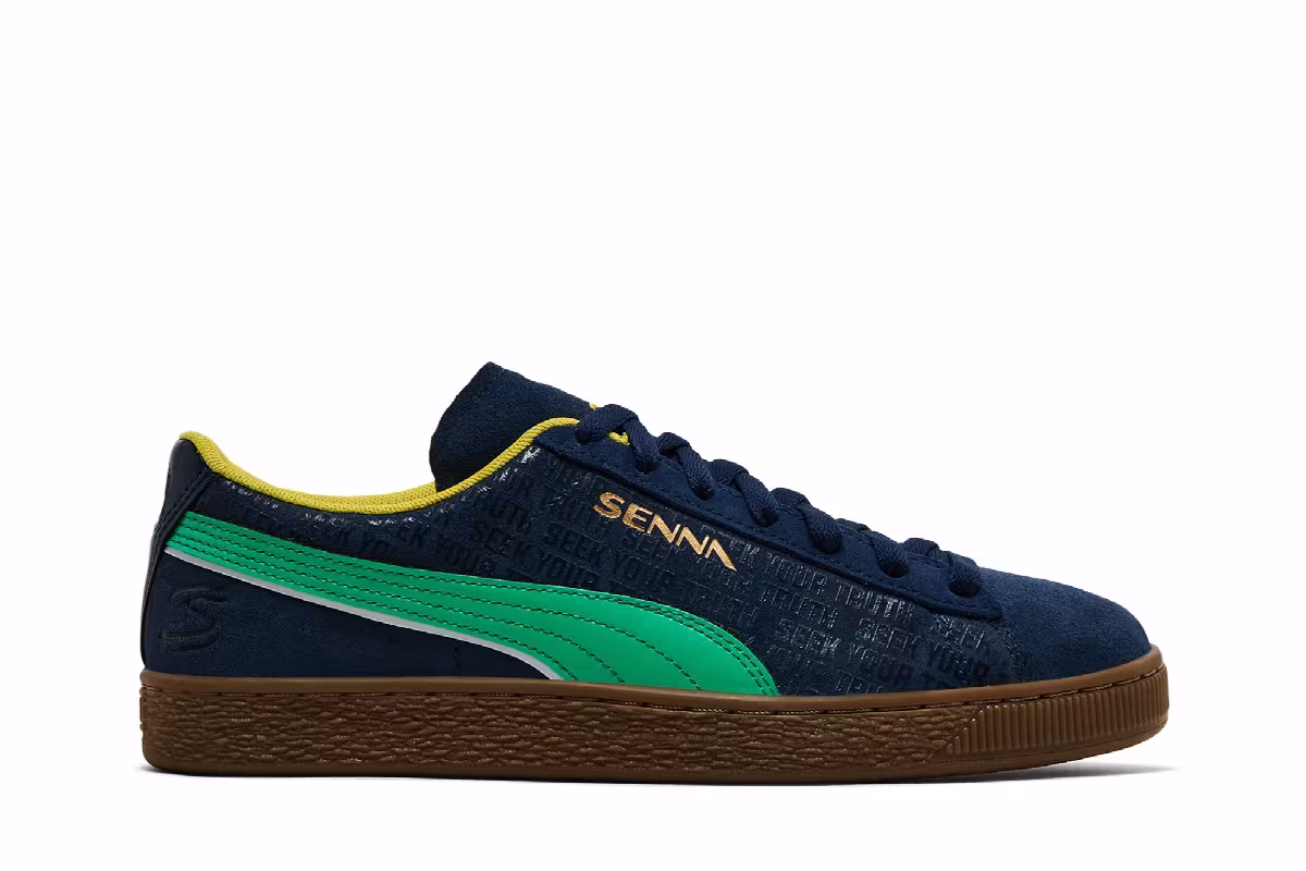 Ayrton Senna Institute x Puma Suede Senna A Vida, view 2