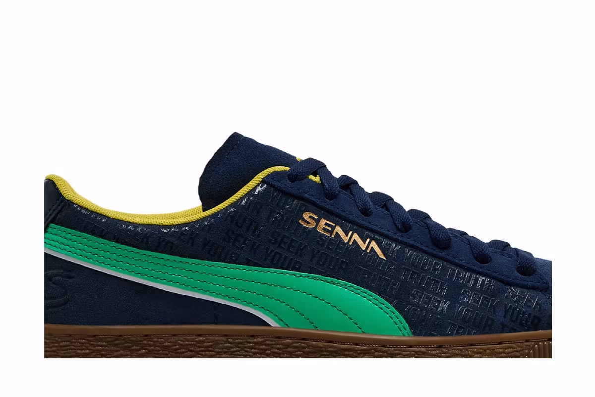 Ayrton Senna Institute x Puma Suede Senna A Vida, view 3