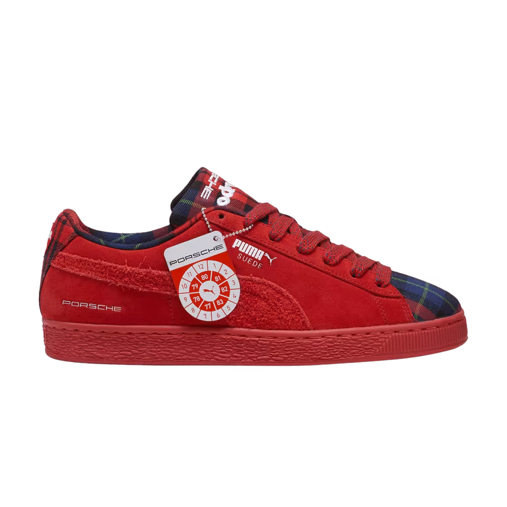 Porsche Legacy x Puma Suede Classic Tartan - Redmazing