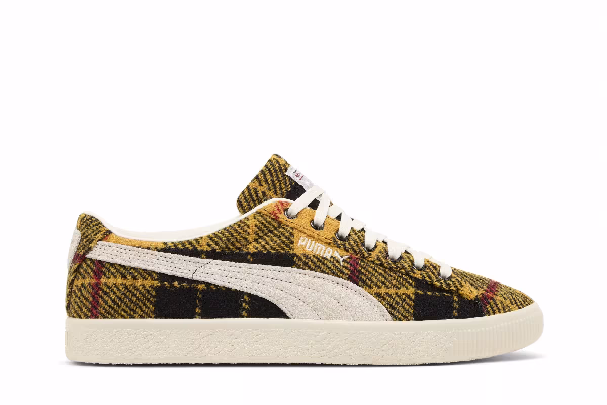Harris Tweed x Puma Suede Vintage Tartan - Yellow, view 2