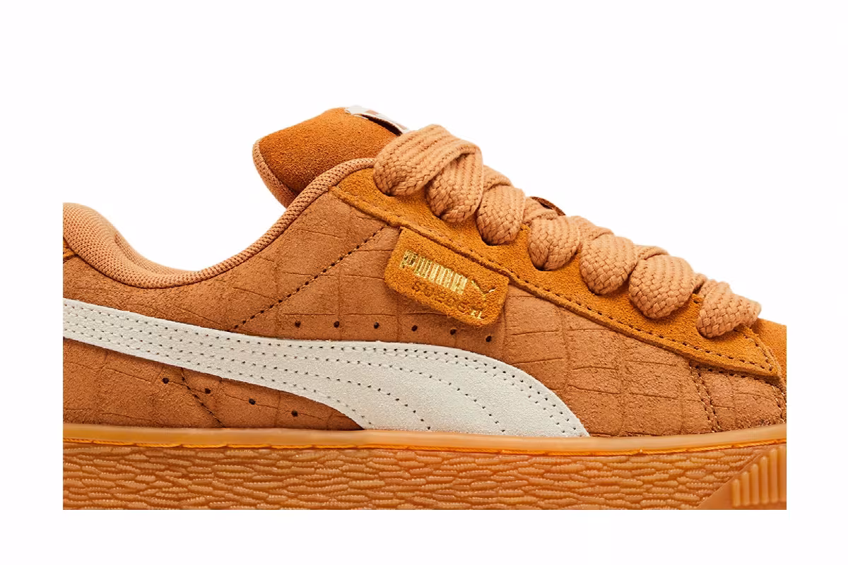 Puma Women's Suede XL Elevated - Caramel Latte Gum, view 3