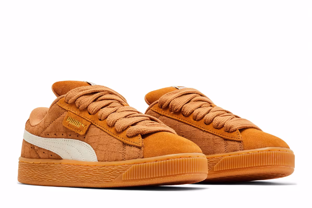 Puma Women's Suede XL Elevated - Caramel Latte Gum, view 9