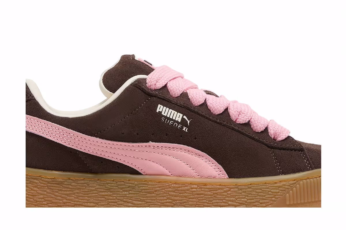 Puma Women's Suede XL Chestnut Brown Peach Smoothie, view 3