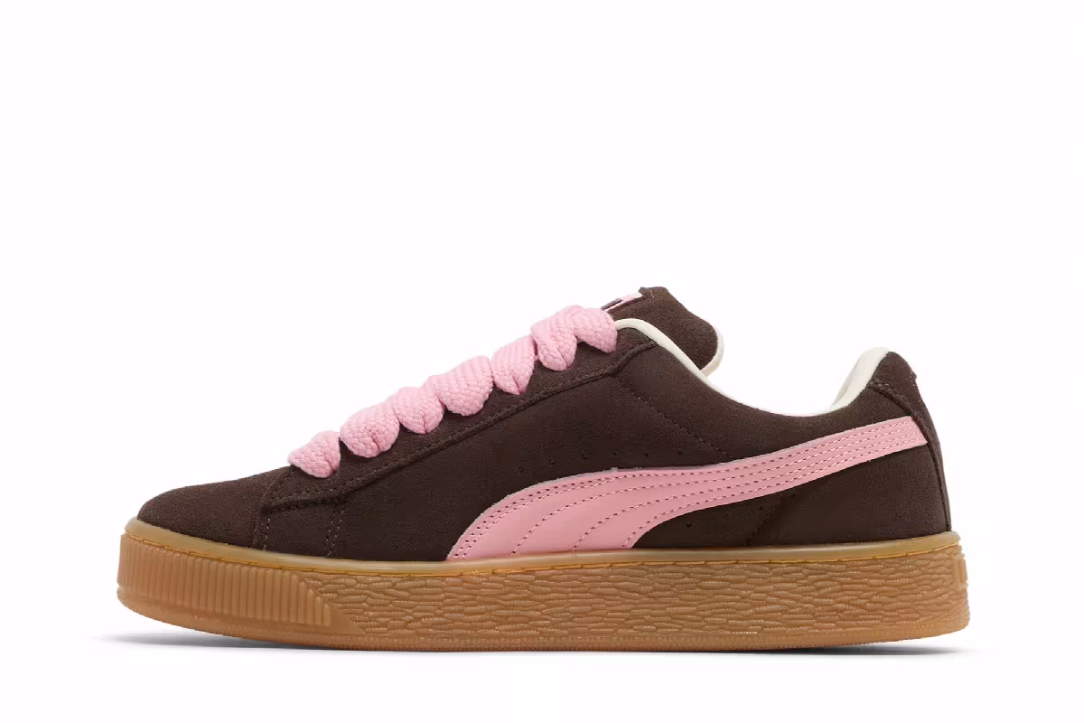 Puma Women's Suede XL Chestnut Brown Peach Smoothie, view 4