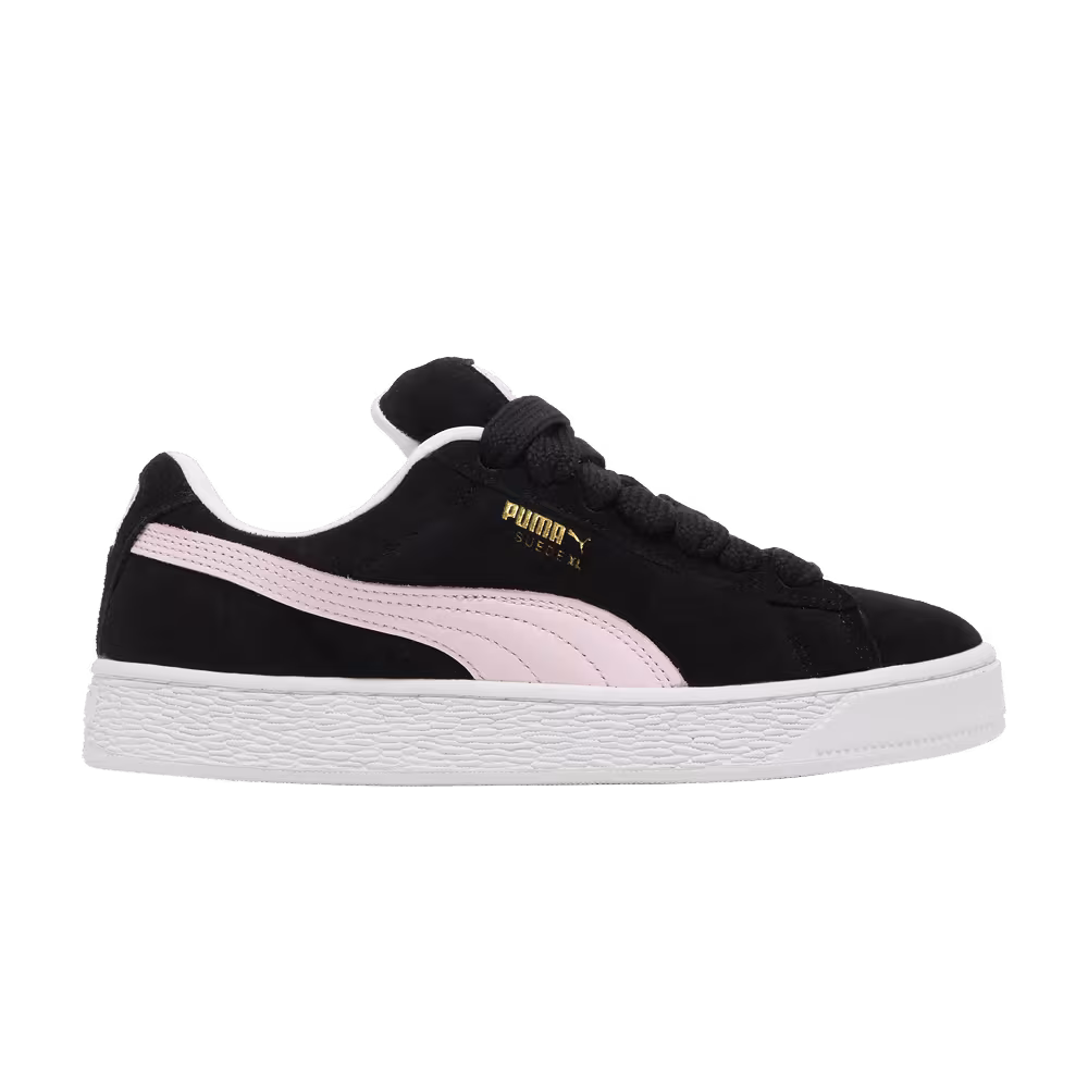 Puma Women's Suede XL Black Whisp Of Pink