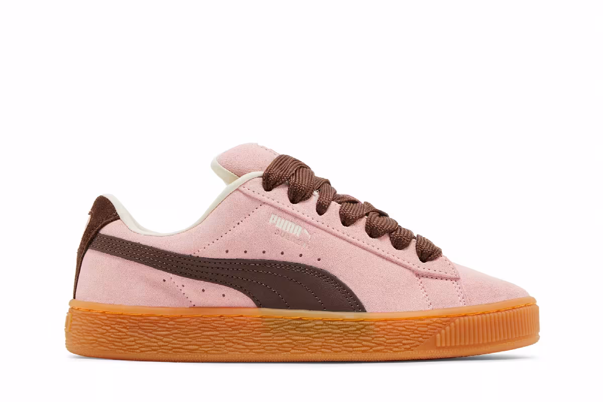 Puma Suede XL Big Kid Peach Smoothie Gum, view 2