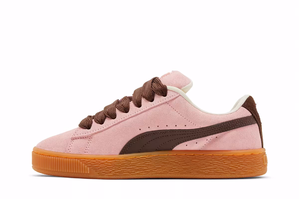 Puma Suede XL Big Kid Peach Smoothie Gum, view 4