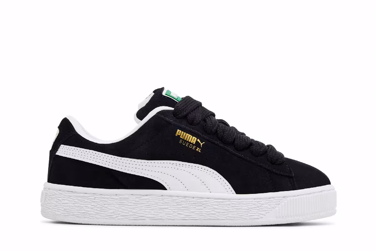 Puma Suede XL Big Kid Black White, view 2