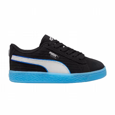 PlayStation x Puma Suede Little Kid 'Black Glacial Grey'