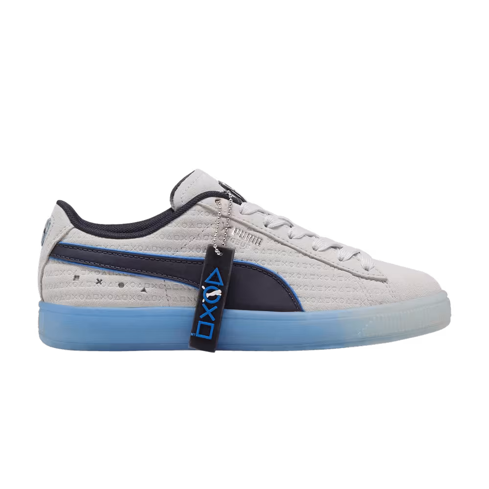 PlayStation x Puma Suede Big Kid Glacial Grey