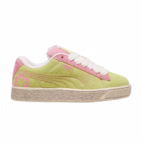 Puma Suede XL Big Kid 'Skater Bloom - Lime Sheen'