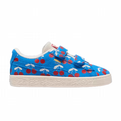 Bebe De Pino x Puma Suede Classic 21 Little Kid 'Ignite Blue Cherries'