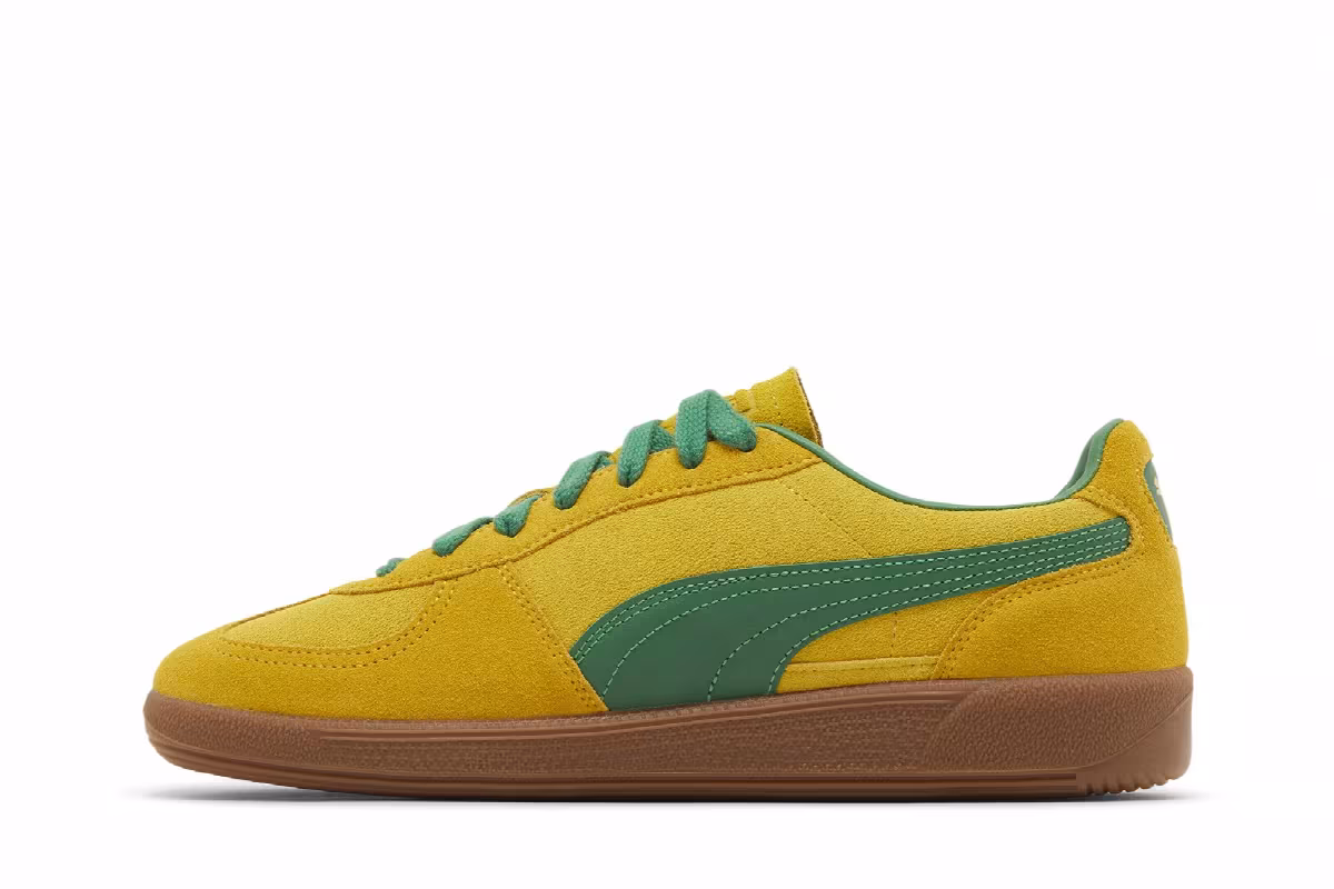 Puma Palermo Pelé Yellow Archive Green, view 4