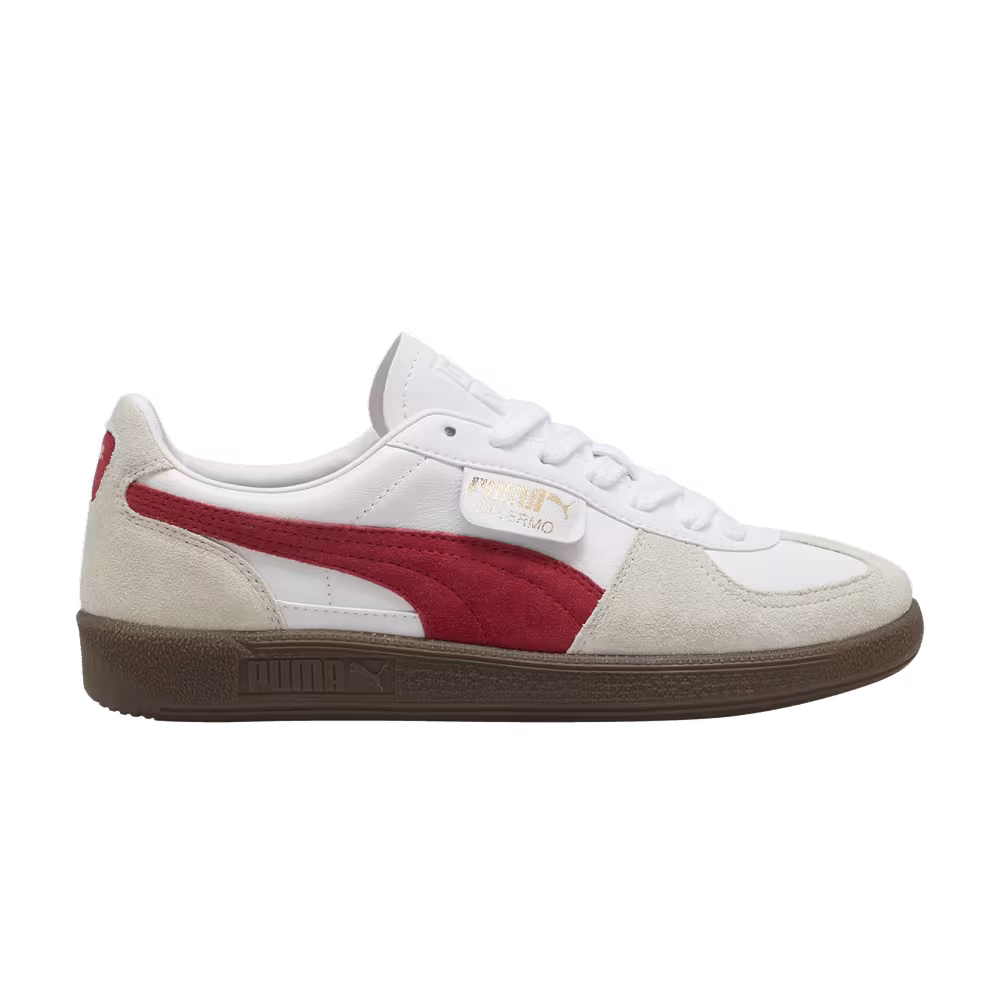 Puma Palermo Leather White Club Red