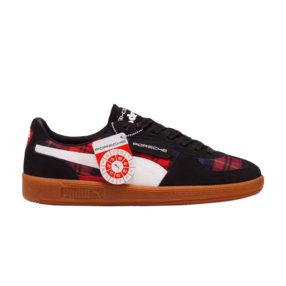 Porsche Legacy x Puma Palermo Tartan - Black Red