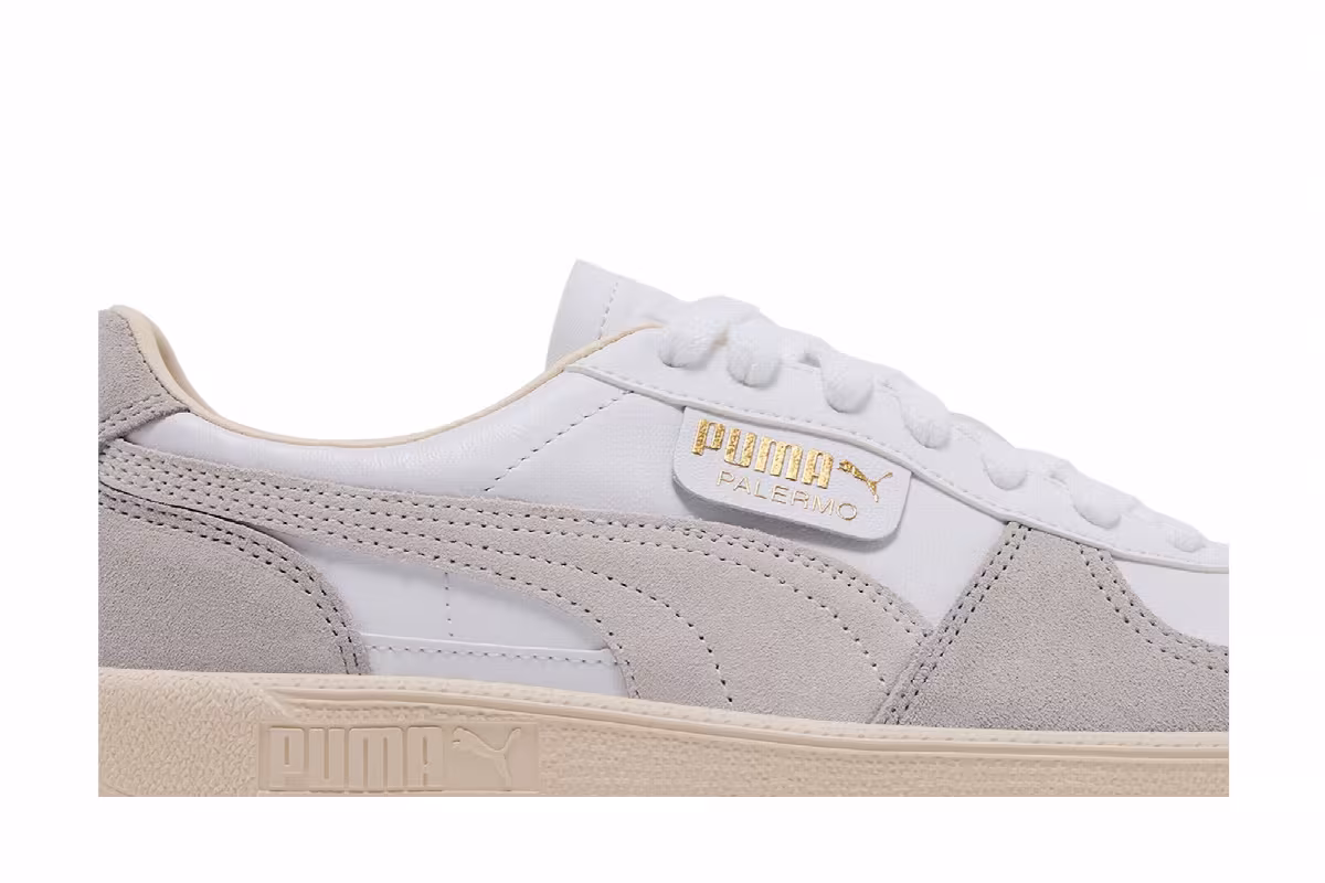 Puma Palermo Leather White Cool Light Grey, view 3